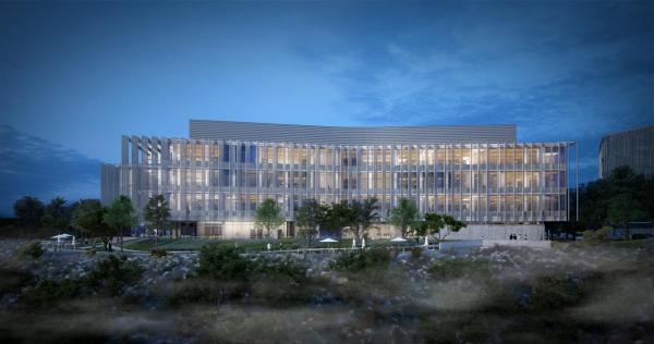 Franklin Antonio Hall at Dusk Rendition